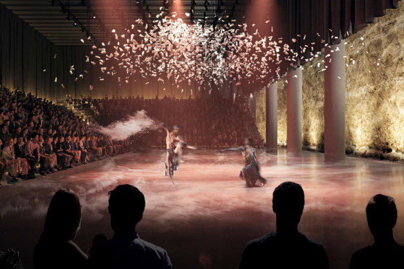 The performance space proposed for Buruk.