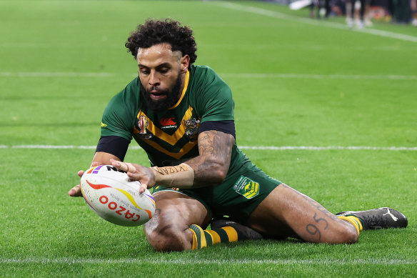 Josh Addo-Carr scored a mammoth 20 points for Australia. 