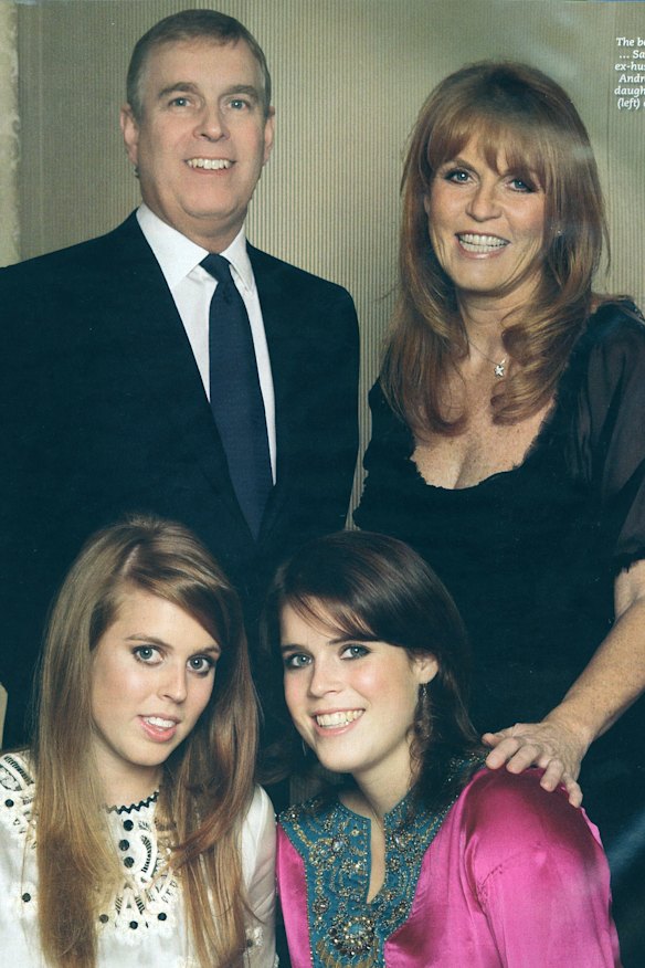 Epstein and Weinstein were among the guests at Princess Beatrice’s (front left) 18th birthday.