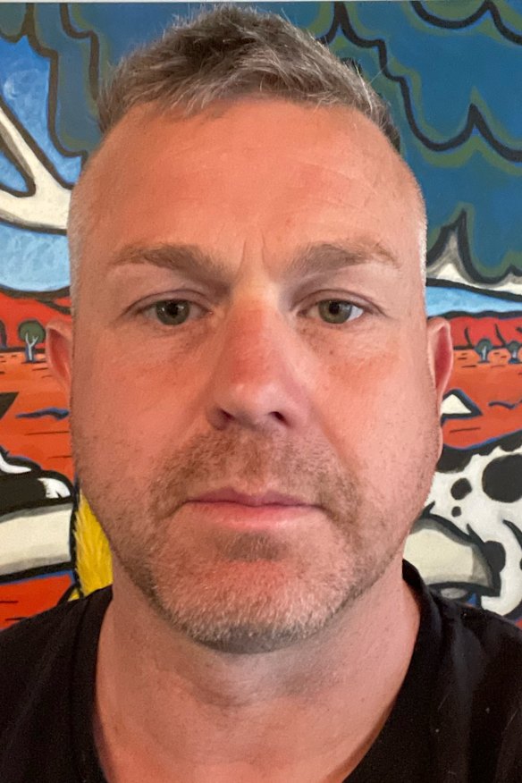 Stuart Hamill queued from before dawn to get a COVID-19 test.