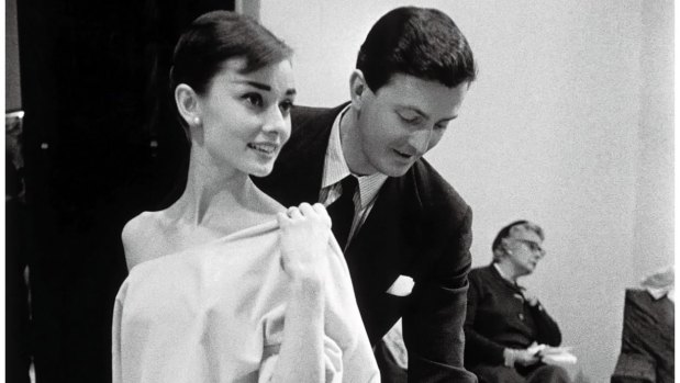 Audrey Hepburn with Hubert de Givenchy. 