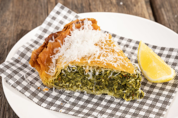 Go-to dish: Weed and feta pie.