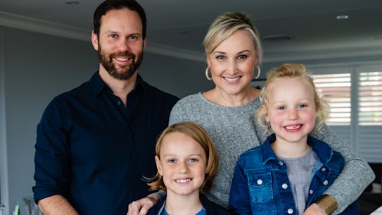 Alison Deboo, husband Matthew and their two kids Ottilie, 6, and Zachary, 10.