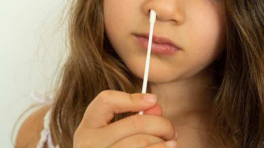 Schoolchildren in NSW and Victoria will be asked to take two rapid antigen tests a week during the first four weeks of term one. 