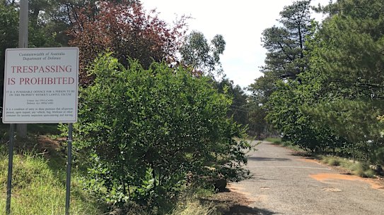 If you try to access Lavarack Road, Duntroon today, you will be met by 'Do Not Trespass' signs and an overgrown strip of asphalt.