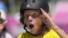 Skateboarder Keegan Palmer won gold in the men’s park final.