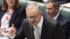 Prime Minister Anthony Albanese in parliament on Monday.