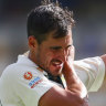 Mitchell Starc during India’s remarkable win at the Gabba in 2021.