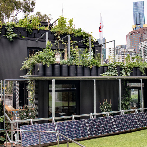 The Future Food System sustainability-showcase home in Federation Square: “People want to make a change, they just don’t know how,” she says. “When people come here, they get it.”