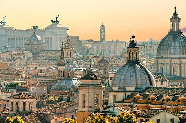 Rome’s glorious history in full view from Castel Sant’ Angelo. 