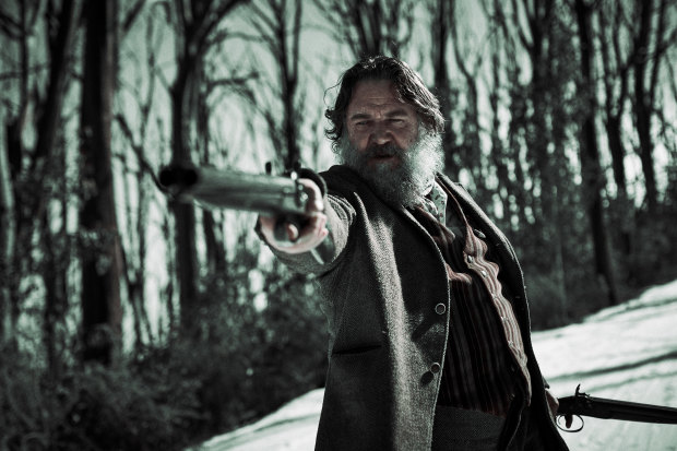 Russell Crowe, who plays the wily old bushranger Harry Power.