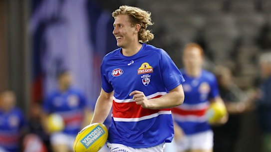 Key forward Aaron Naughton is set to return for the Bulldogs.