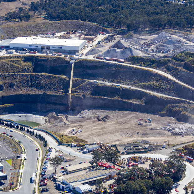 Eastern Creek landfill is one of two sites that takes Sydney's organic waste.  
