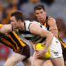 As it happened: Hawks fight back to down Cats in Easter Monday classic, Henry and Reeves injured