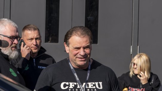 CFMEU boss John Setka in June.