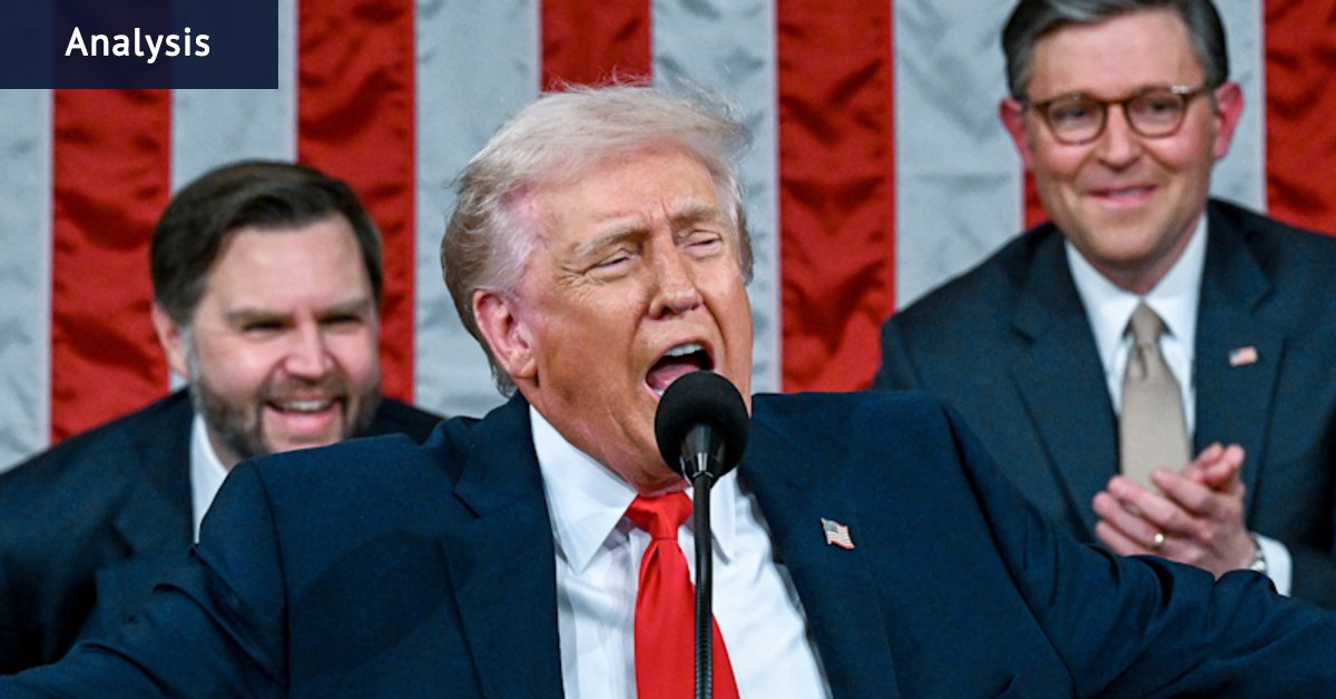 In the brighter spots of this address, Trump achieved something rare