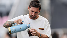 Messi takes his yerba everywhere.