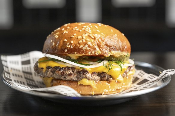 Beef burger.