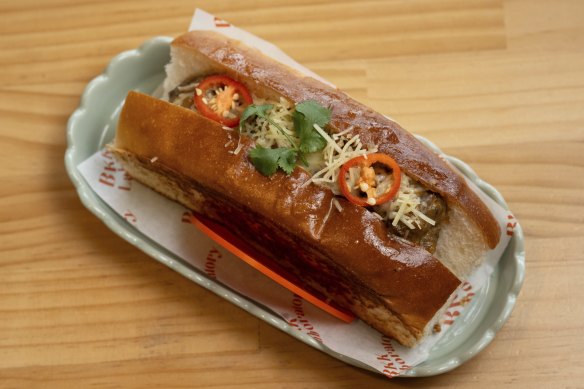 The wagyu meatball sub is an Italian-Thai flavour bomb.