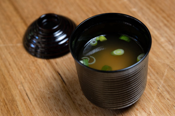 Miso soup.