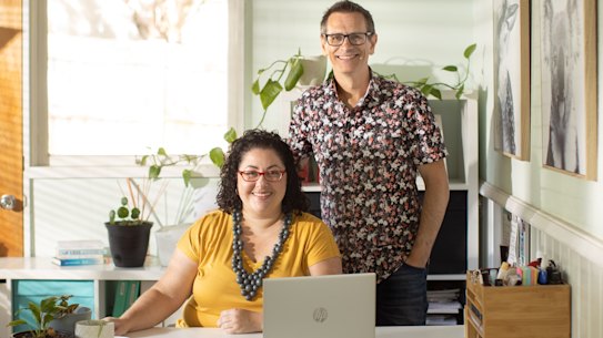 Professional organiser Amy Revell, co-host of the Art Of Decluttering podcast, applied some of her own teachings as husband Cal’s extensive book collection began to take over the family room.