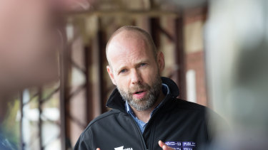 Victoria's coronavirus logistics chief, Jeroen Weimar.