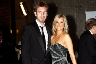 Shane and Katherine Tuck at the Brownlow in 2009.