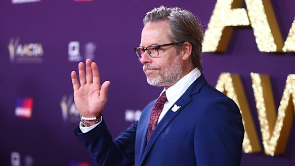 Guy Pearce, who was nominated for best actor in a film for The Convert, on the AACTA Awards red carpet.