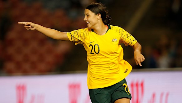 Household name: Matildas star Sam Kerr.