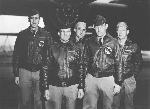 34th Bombardment Squadron, Lt. Col. James H. Doolittle, pilot; Lt. Richard E. Cole, copilot; Lt. Henry A. Potter, navigator; SSgt. Fred A. Braemer, bombardier; SSgt. Paul J. Leonard, flight engineer/gunner.