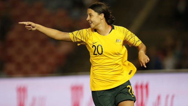 Rare miss: Matildas star Sam Kerr finished fifth in voting for the inaugural women's Ballon d'Or.