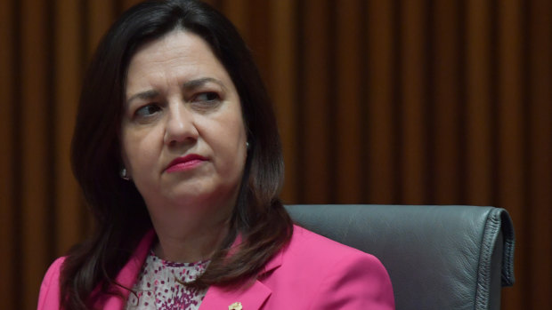 Premier Annastacia Palaszczuk brought a pumpkin to estimates. 