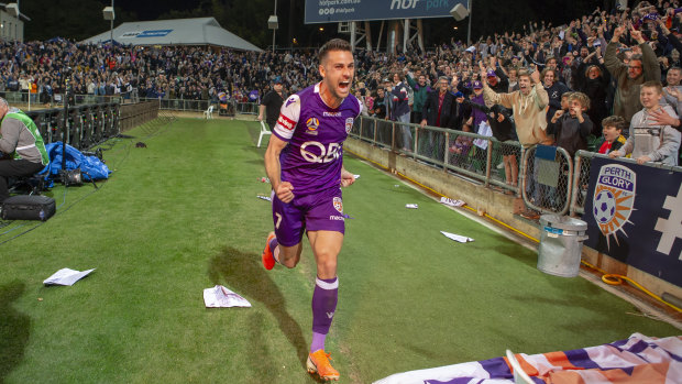 It was a different scene after Joel Chianese got Glory the result last Friday after a tense penalty shootout.