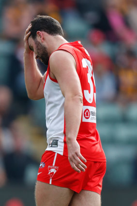 McCartin walks off the ground.
