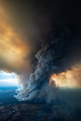 The fires in East Gippsland. 