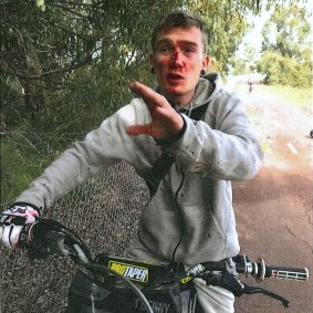 A photograph of Tyson Denny taken immediately after the collision and before he fled the scene.