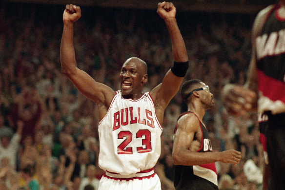 Michael Jordan won six NBA titles as a member of the Chicago Bulls and is regarded as the greatest basketballer ever.