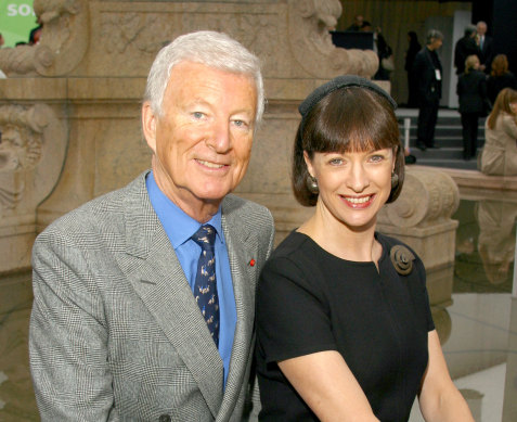 David and Jill Gilmore at Mercedes-Benz Fashion Week in 2004.