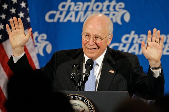 Former vice president Dick Cheney, speaking in 2008, did not resile from his positions in the war on terrorism and invasion of Iraq.