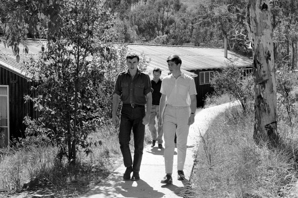 Prince Charles, right, attended Geelong Grammar’s Timbertop. 