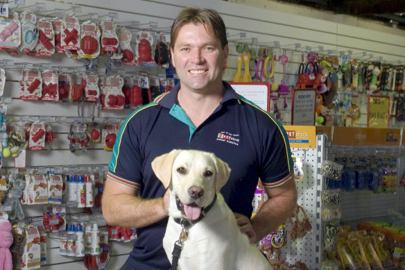 Shane Young (pictured in 2010) founded PETstock with his brother more than 30 years ago.