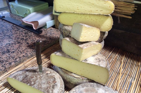 Cheese selection at La Table Kobus.