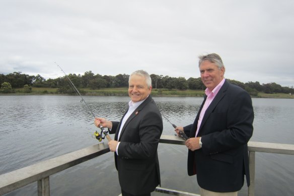 Nationals leader Peter Walsh, right, insists his party should stay in a coalition with the Liberal Party.