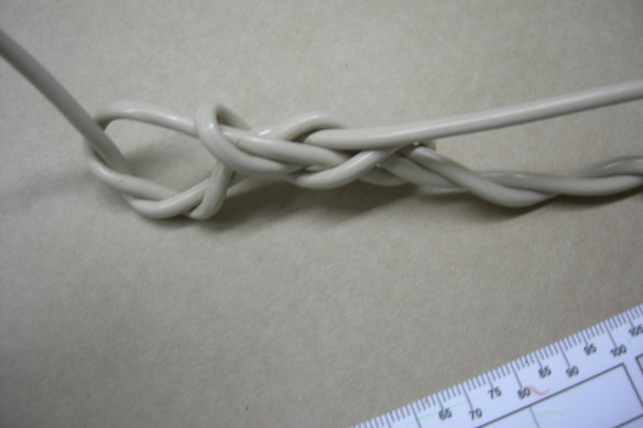 The cord Bradley Edwards used to tie up his rape victim in 1995. 