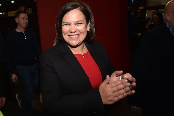 Sinn Fein leader Mary Lou McDonald.