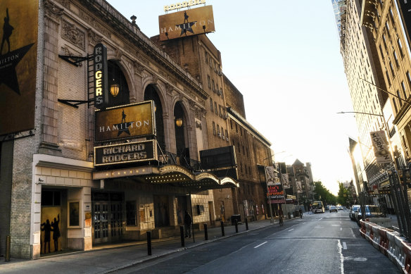 Hamilton: An American Musical had been playing at New York's Richard Rodgers Theatre until the pandemic hit.