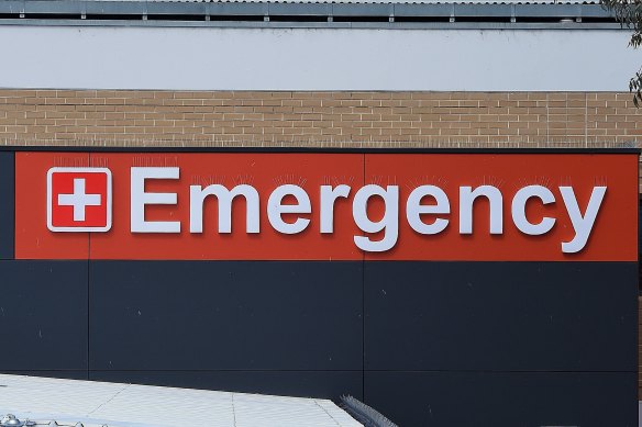 The 17-year-old was attempting to flee the emergency department of a Sydney hospital when he was allegedly assaulted.