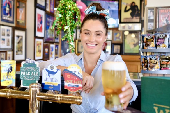 The Windsor Hotel publican Ella Ogden. “The quintessential Australian pub ...  is trusted to be always open.” 