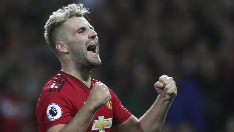 Back in the fold: Luke Shaw has been rewarded for his form with Manchester United.