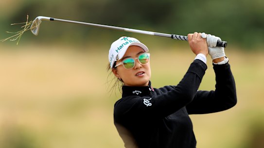 Minjee Lee during the Scottish Open in Troon.